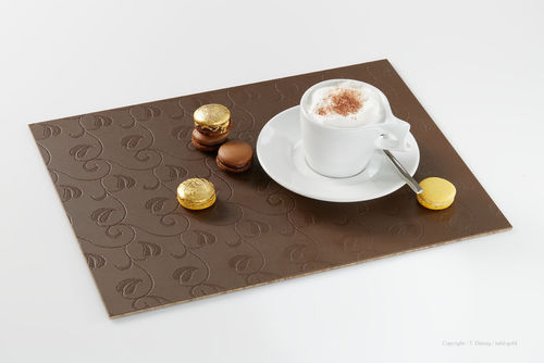TAFEL-GOLD Tischset Floral Chocolate