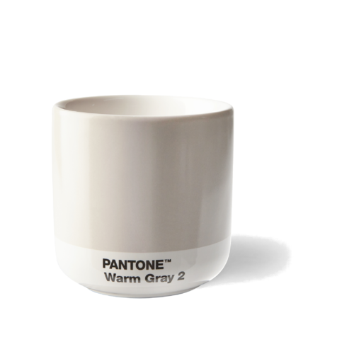 Pantone Porzellan-Becher Cortado WARM GRAY 2, 190 ml