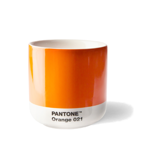 Pantone Porzellan-Becher Cortado ORANGE 021, 190 ml