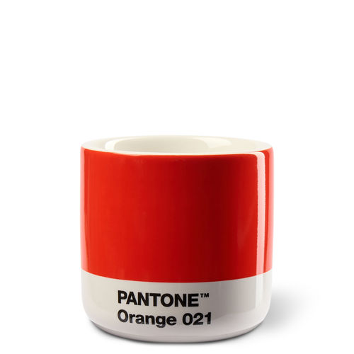 Pantone Porzellan-Thermobecher Macchiato ORANGE 021 C, 100 ml